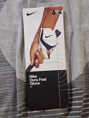 Nike Dura Feel Golf Glove - White and Black